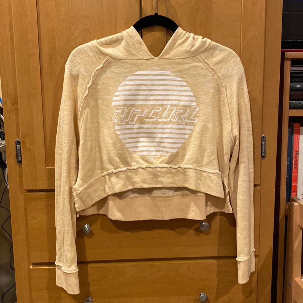 Cropped hoodie top